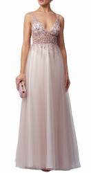 Aurora Baby Pink Ray Beads Gown SALE